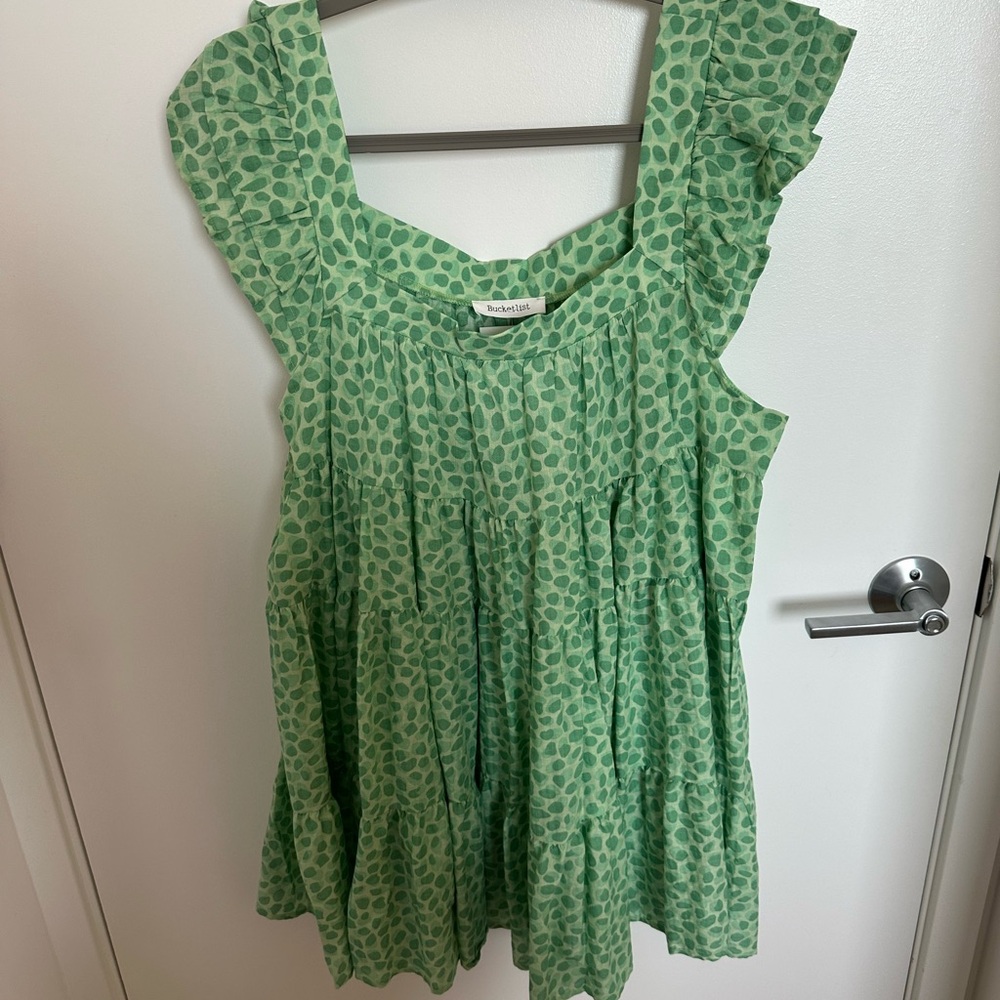 Bucketlist Green Mini Dress
